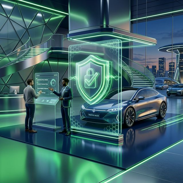 Sicherer E-Auto Ankauf Trust Illustration